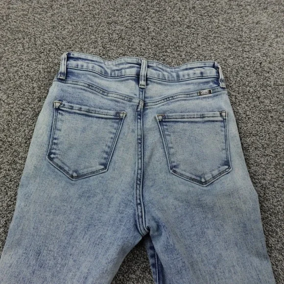 KanCan Jeans Womens 5 Blue Denim Pants High Rise Boot Flare Bell Stretch Hippie - Picture 11 of 13